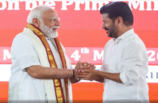 PM Modi Praised by Telengana CM A Revanth Reddy