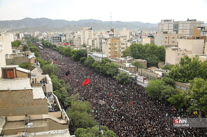 President Ebrahim Raisi was laid to rest in Mashhad, Iran: 3 million people gathered for his final farewell, leaders of 68 countries paid tribute
