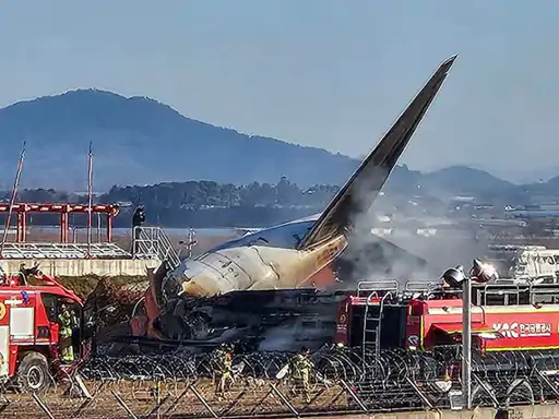 South Korea Plane Crash: Faulty Gear Causes Deadly Blast! 64 dead