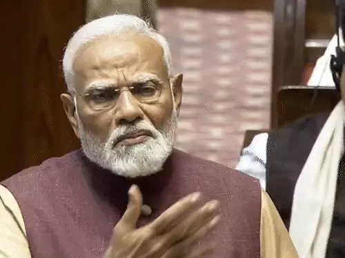 PM Modi Speech Rajya Sabha slams Congress: 'Nation First' vs 'Family First