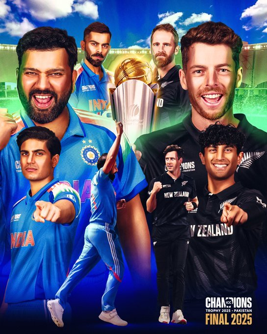 ICC Champions Trophy Final 2025: India vs New Zealand Preview